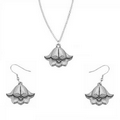 Flower of the Month Pendant & Earring Gift Set - May/ Lily of the Valley
